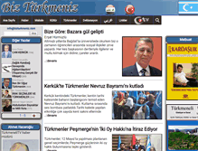 Tablet Screenshot of bizturkmeniz.com